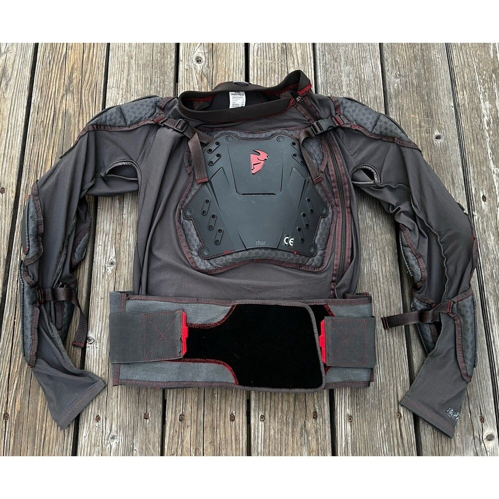 Thor Impact Rig SE Men's L/XL Off-Road Armored Protector Jacket - Gray